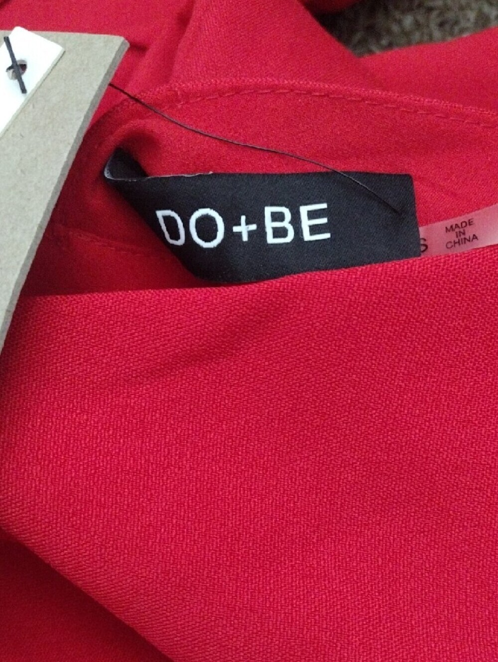 DO+BE Red One-Shoulder Ruffle Wide-Leg Jumpsuit - Picture 4 of 5